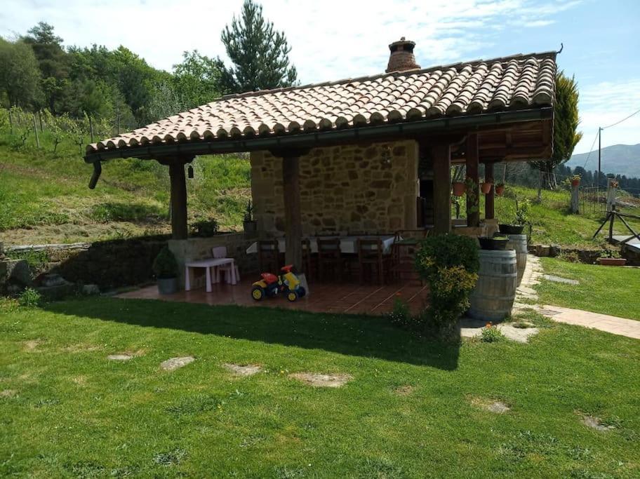 Caserio Vasco Con Piscina Y Barbacoa Orozko Exteriér fotografie