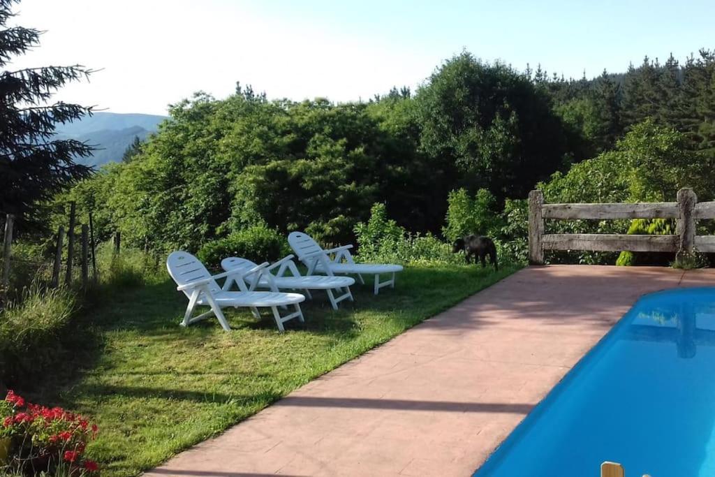 Caserio Vasco Con Piscina Y Barbacoa Orozko Exteriér fotografie