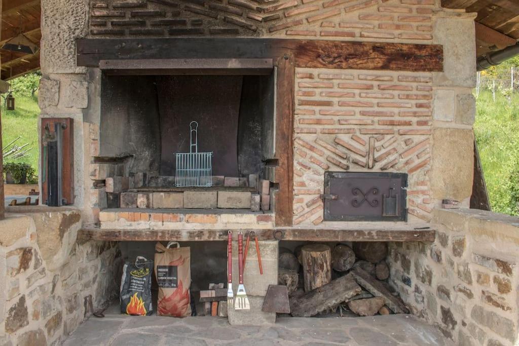 Caserio Vasco Con Piscina Y Barbacoa Orozko Exteriér fotografie